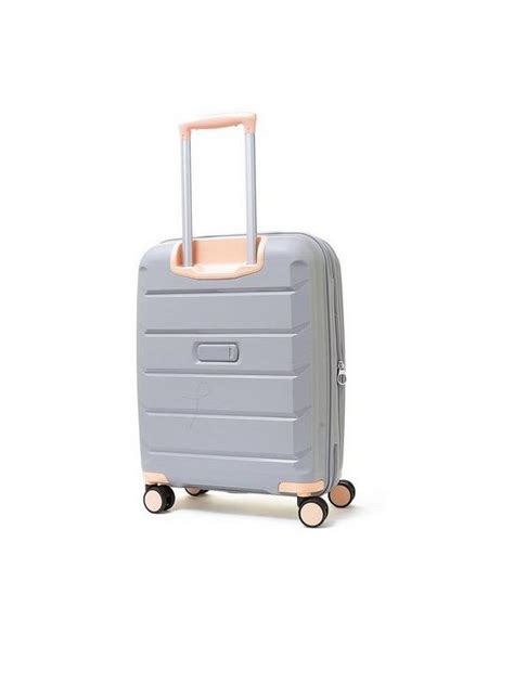 Rock Luggage Tulum 8 Wheel Hardshell Cabin Suitcase Grey Uk