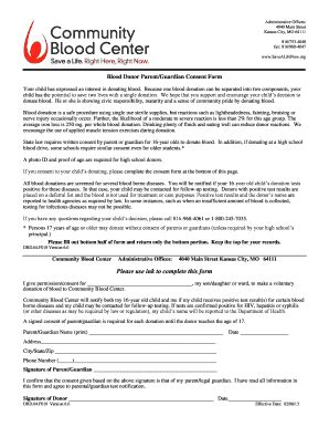 Blood Donor Consent Form Complete With Ease AirSlate SignNow