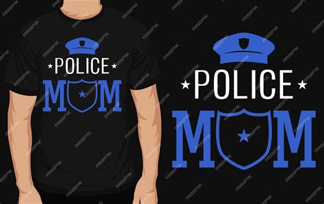 Premium Vector Police Mom Tshirt Design