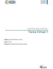 Tarea Virtual 1 Pdf Unidad 1 Actividades De Aprendizaje CONTABILIDAD