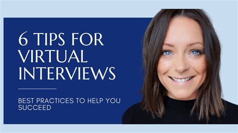 Virtual Interviews 6 Tips Youtube