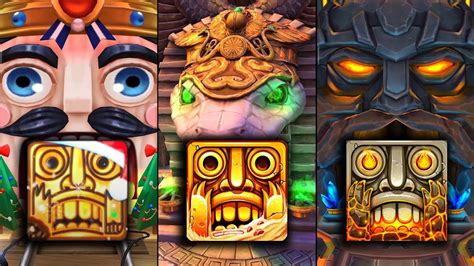 Temple Run 2 Winter Toyland Vs Temple Run 2 Blazing Sands Vs Temple Run