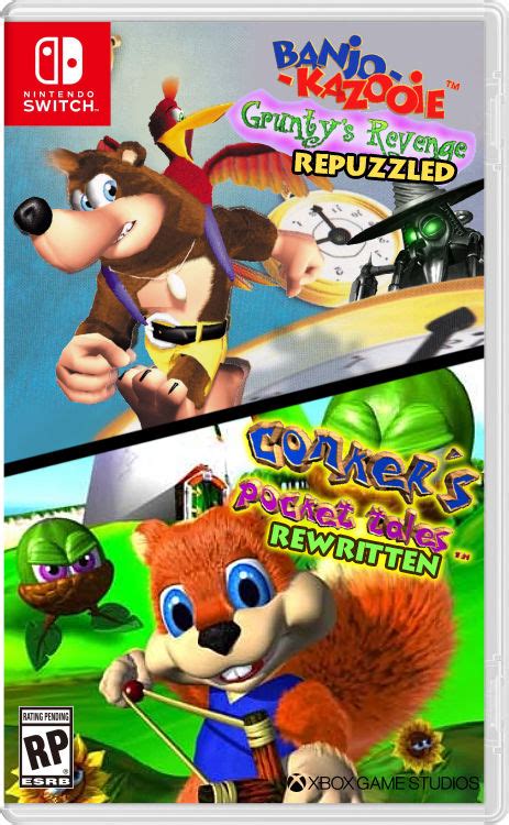 Banjo And Conker Gb Remake Cover Box Art Fanmade By Mamonstar761 On