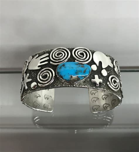 Kingman Turquoise Bracelet Native Jewelry Gallery