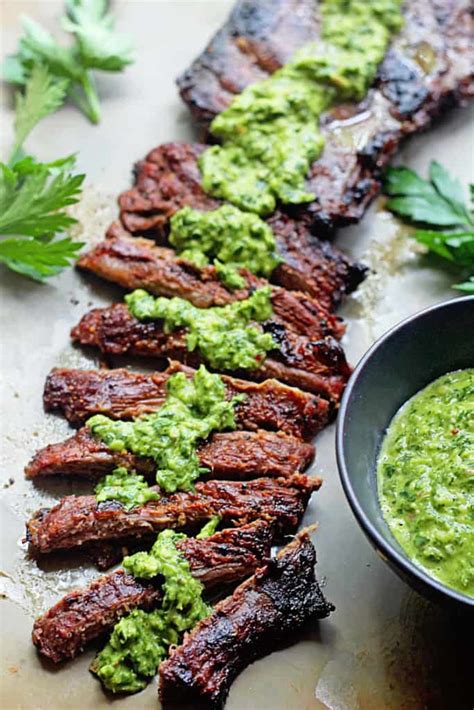 Skirt Steak Marinade Recipe With Chimichurri Recipe Grandbaby Cakes