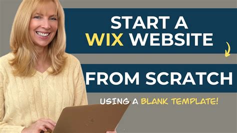 1 How To Build A Wix Website On A Blank Template How To Start Your