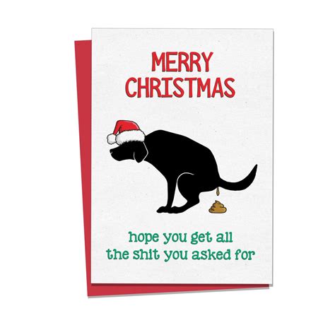 Dog Christmas Cards Funny Christmas Cards Friend Christmas | Etsy