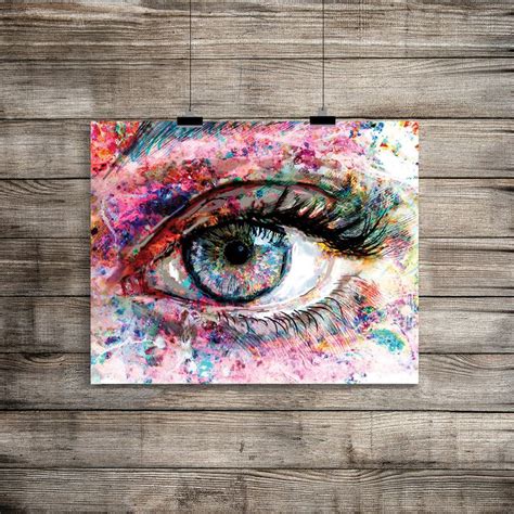 Eye Artwork Eye Art Print Eyes Painting Etsy