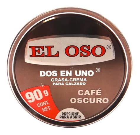 Grasa Crema Calzado El Oso Dos En Uno Color Cafe Oscuro G Mercadolibre