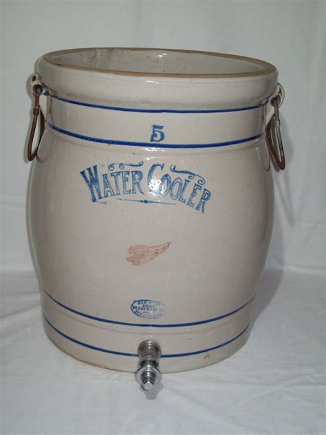 Primitive 5 Red Wing Stoneware Water Cooler Crock Early Etsy