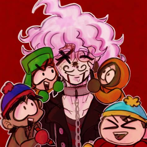 Nagito Komaeda Getting Scribbled By The Main Boys Danganronpa X South