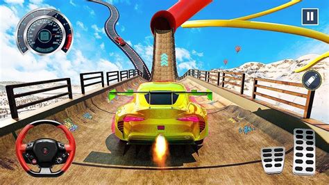 Impossible Car Racing Tracks 3d Mega Ramp Car Stunt Racing Android