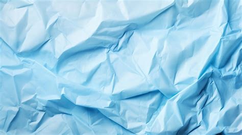 Premium Photo Blue Crumpled Paper Texture Blank Background With