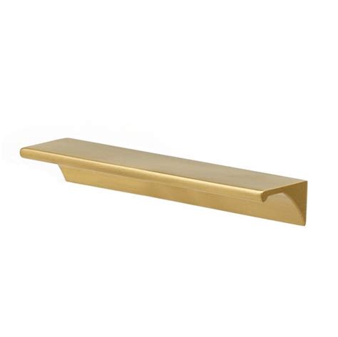 Alno Creations Cabinet Hardware Tab Pulls Collection Solid Brass 3 Centers Pull In Satin