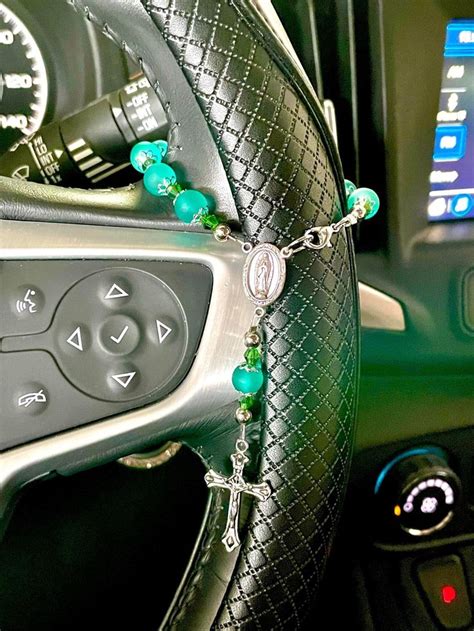 Steering Wheel Rosary One Decade Rosary Travel Rosary Wheel Rosary