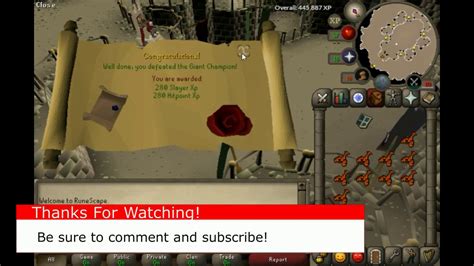 Osrs Hill Giant Champions Scroll Youtube