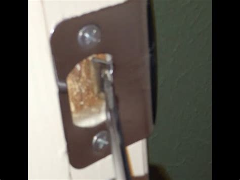 How To Adjust Door Strike Plate On Rattling Door YouTube