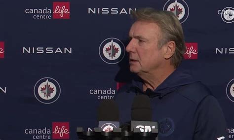 Winnipeg Jets coach Rick Bowness media availability on day 7 of ...