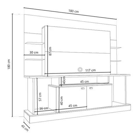 Rack Tv Modular Mesa Lcd Led Mueble Dl En Venta En Lomas De