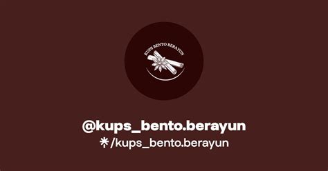 Kups Bento Berayun Instagram Facebook Linktree