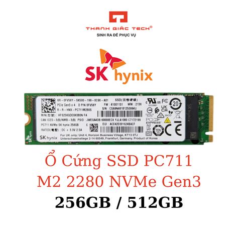 Ổ Cứng SSD SK hynix PC711 256GB 512GB M 2 2280 PCIe NVMe Gen 34 Bảo