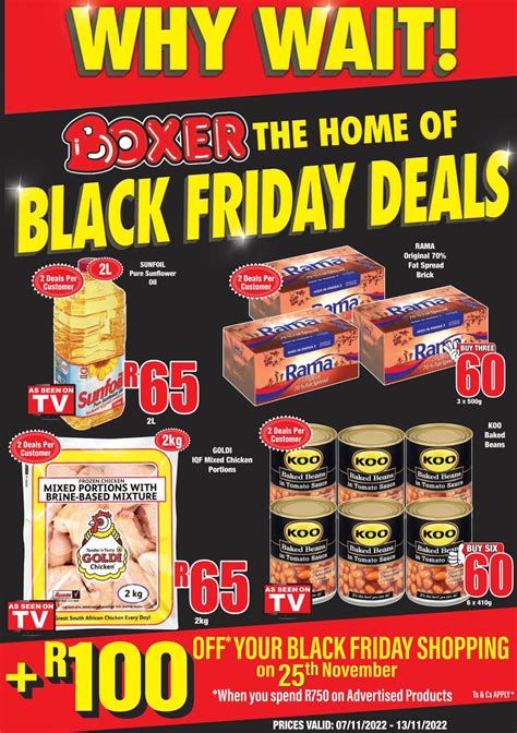 Boxer Super Stores Gauteng Black Friday Deals 07 November 13