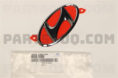 EMBLEM SYMBOL MARK 86300CG000 Hyundai KIA Parts PartSouq