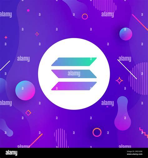 Solana Cryptocurrency Stock Vector Images Alamy