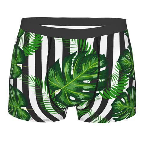 Junzan Palm Greenery Mens Underwear Boxer Briefs For Mens Xx Large