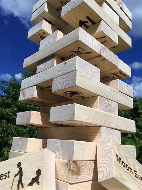 Giant Yard Party Blocks Drinking Game Like Jumbo Giant Jenga Wood