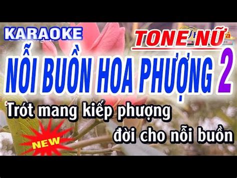 Karaoke Nỗi Buồn Hoa Phượng 2 Tone Nữ Nhạc Sống Thanh Trà 2023 Mới