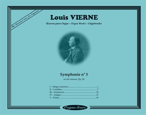 Louis Vierne Symphony No Op Easy Page Turn Organscore