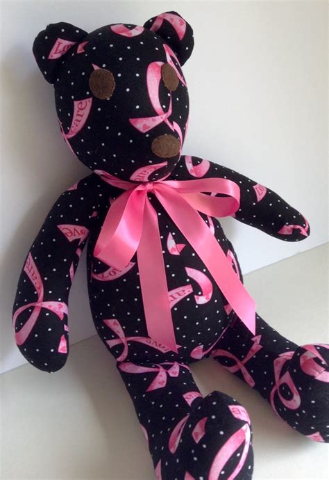 Handmade Breast Cancer Awareness Teddy Bear By Theyellowroses