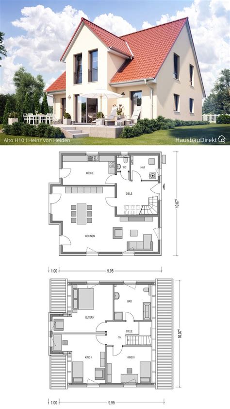 Moderner Einfamilienhaus Grundriss Qm Gro Mit Satteldach