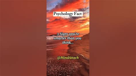 3 Signs Youre Smarter Than You Think Shorts Psychologyfacts