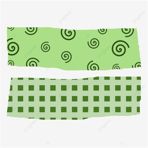 Linda Cinta Washi Verde Png Dibujos Cinta Washi Lindo Cinta Png Y