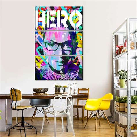 Love Rbg Hero Wall Art By Stephen Chambers Elephant Stock