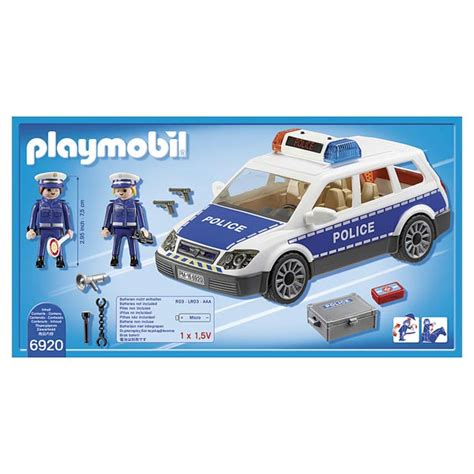 6920 Voiture De Policiers Avec Gyrophare Playmobil City Action