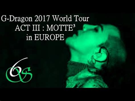 G Dragon World Tour Act Iii Motte Moment Of Truth The End In