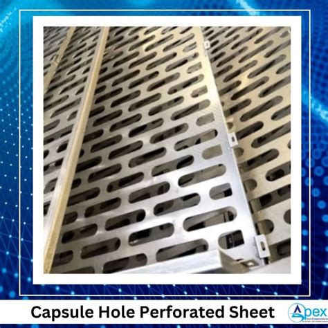 Capsule Hole Perforated Sheets At Rs Piece Perforated Sheet Metal