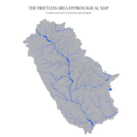 US Driftless Area Map - US River Maps