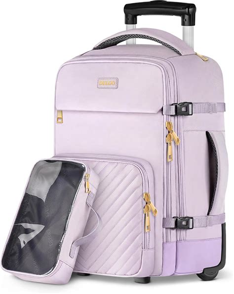 Amazon DEEGO Rolling Backpack For Women 17 3 Inch Travel Backpack