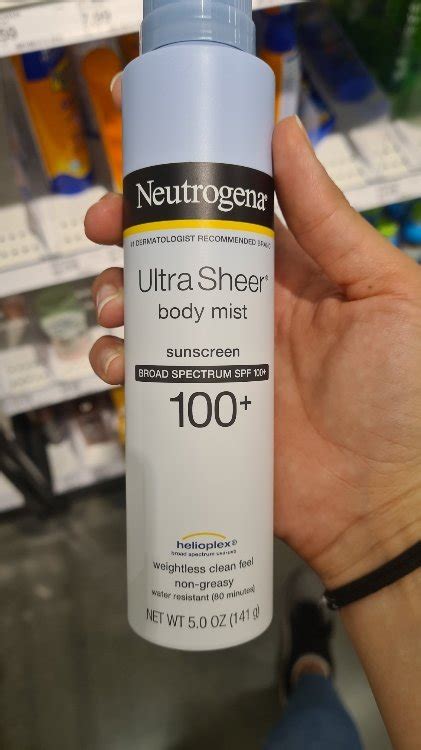 Neutrogena Ultra Sheer Body Mist Sunscreen Spf 100 Nepal 05102024