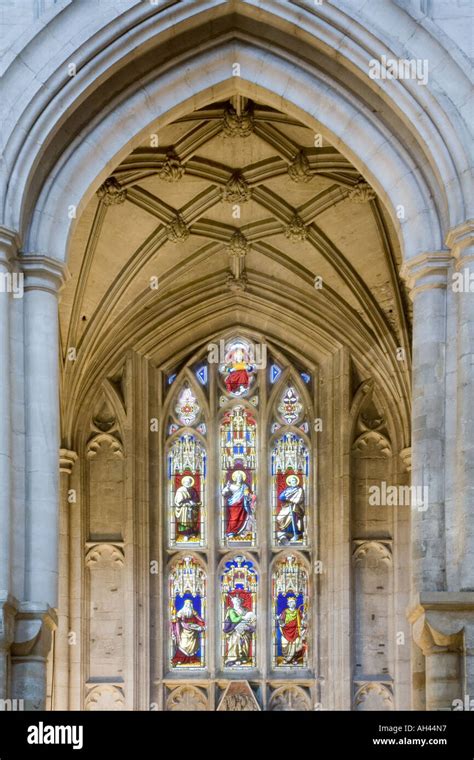 Winchester Cathedral North Transept beautiful stained glass colourful ...