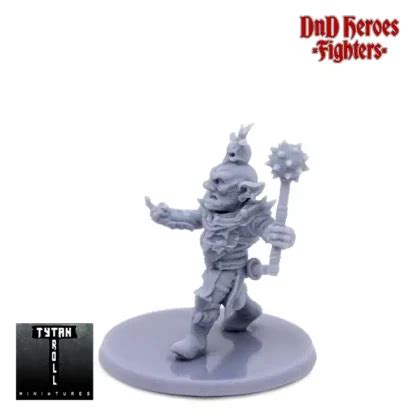 Male Goblin Fighter DnD Heroes 3D Print Resin Simtasia