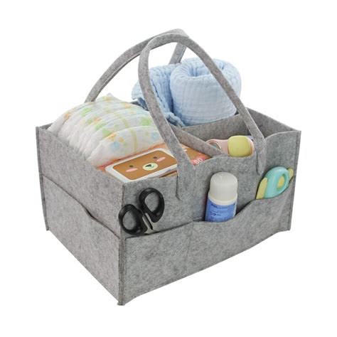 High Quality Felt Portable Storage Baskets 33x23x18cm Foldable Large