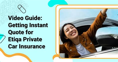 Video Guide Getting Instant Quote For Etiqa Private Car Insurance Surer