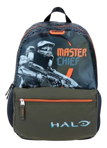 Mochila Escolar Halo Master Chief Chenson Original Prim Secu Env O Gratis