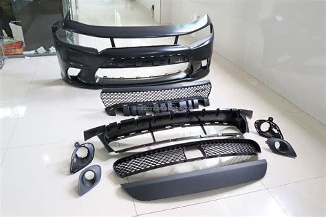 Car Conversion Bodykit Front Bumper Grill Exhaust Pipes Full Set