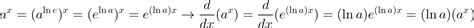 مشتق ؛ مشتق توابع نمایی و لگاریتمی ساینسیو